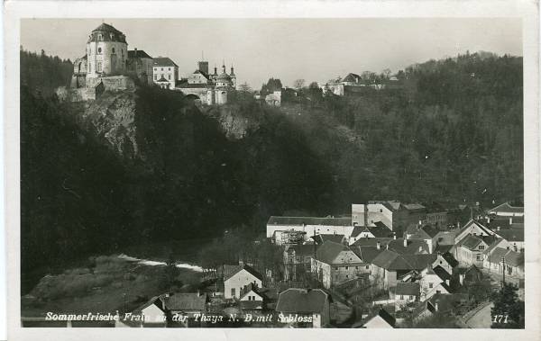 Vranov nad Dyjí / Frain au der Thaya (1940) - sent by post