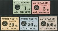 (1949) No. 1 - 5  ** / * - Finland - Autopost