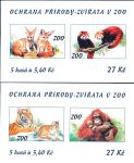 (2001) ZS 88 - 89 - Czech Post - Protecting nature - animals in the zoo