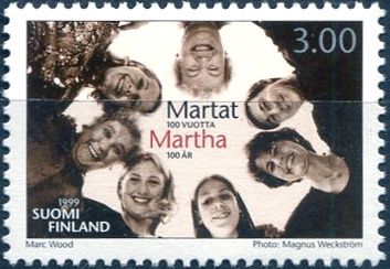 (1999) MiNr. 1473 ** - Finsko - 100 let Martha Bund