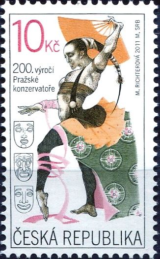 (2011) č. 679 ** - Česká republika - 200. výročí výuky na Pražské konzervatoři