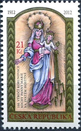 (2012) č. 725 ** - Česká republika - 100. výročí korunovace sochy Panny Marie na Svatém Hostýně