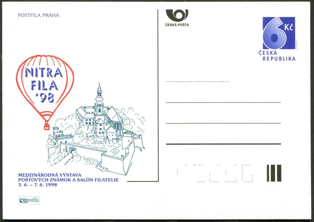 (1998) CDV 32 ** - P 33 - Nitrafila 98 - mezinárodní výstava poštovních známek