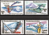 (1970) MiNo. 1916 - 1919 ** - Czechoslovakia - MS in skiing in the High Tatras
