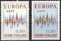 (1972) MiNr. 700 - 701 ** - Finsko - Europa