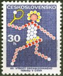 (1973) MiNo. 2122 ** - Czechoslovakia - 80 years organiz. tennis in Czechoslovakia