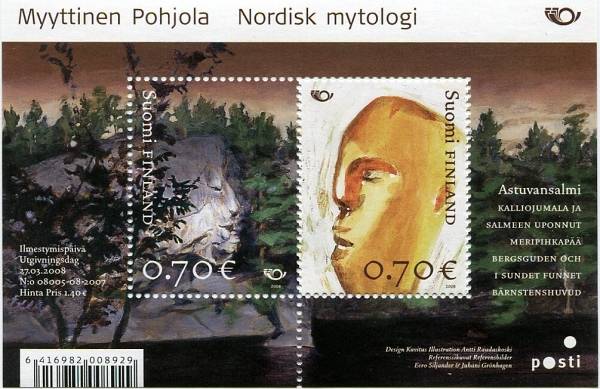 (2008) No. 1906 - 1907 ** - Finland - BLOCK 49 - Nordic mythology