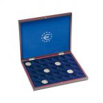 Wooden Coin Presentation Case for 35 2-Euro coins in capsules 