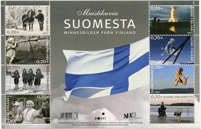 (2007) No. 1870 - 1877 ** - Finland - SHEET - Memories