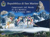 (2003) MiNo. 2062 - 2064 ** - San Marino - BLOCK 32 - Nordic World Ski Championships, Val di Fiemme