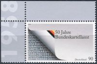 (2008) MiNr. 2641 ** - 90 C - Germany - 50 years Federal Cartel Office