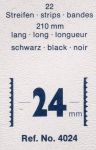 Hawidky black, tape 210 x 24 mm, 22 pcs - schaufix - insertable