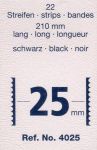 Hawidky black, tape 210 x 25 mm, 22 pcs - schaufix - insertable