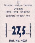Hawidky black, tape 210 x 27,5 mm, 22 pcs - schaufix - insertable