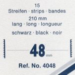Hawid Black, 210 x 48 mm Tapes, 15 pcs - Schaufix - Inserting