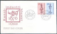 (1976) FDC - MiNr. 722 - 723 - Norsko - 100 let muzea umění a řemesel v Oslo