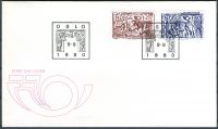 (1980) FDC - MiNr. 821 - 822 - Norsko - NORDEN: řemeslné zpracování