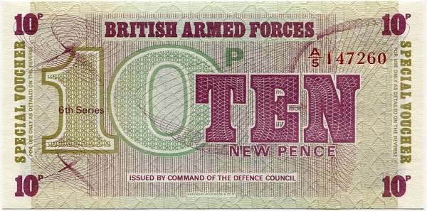 Great Britain - (PM48) ARMY 10 PENCE (1972) - UNC