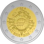 (2012) 2 € - Belgium - Euro 10 years