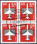 (1985) Mi.No. 2967 - O - DDR - 4-bl - air stamps (IV.)
