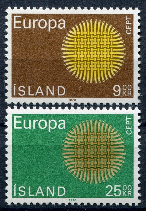 (1970) MiNr. 442 - 443  ** - Island - EUROPA - C.E.P.T. 1970
