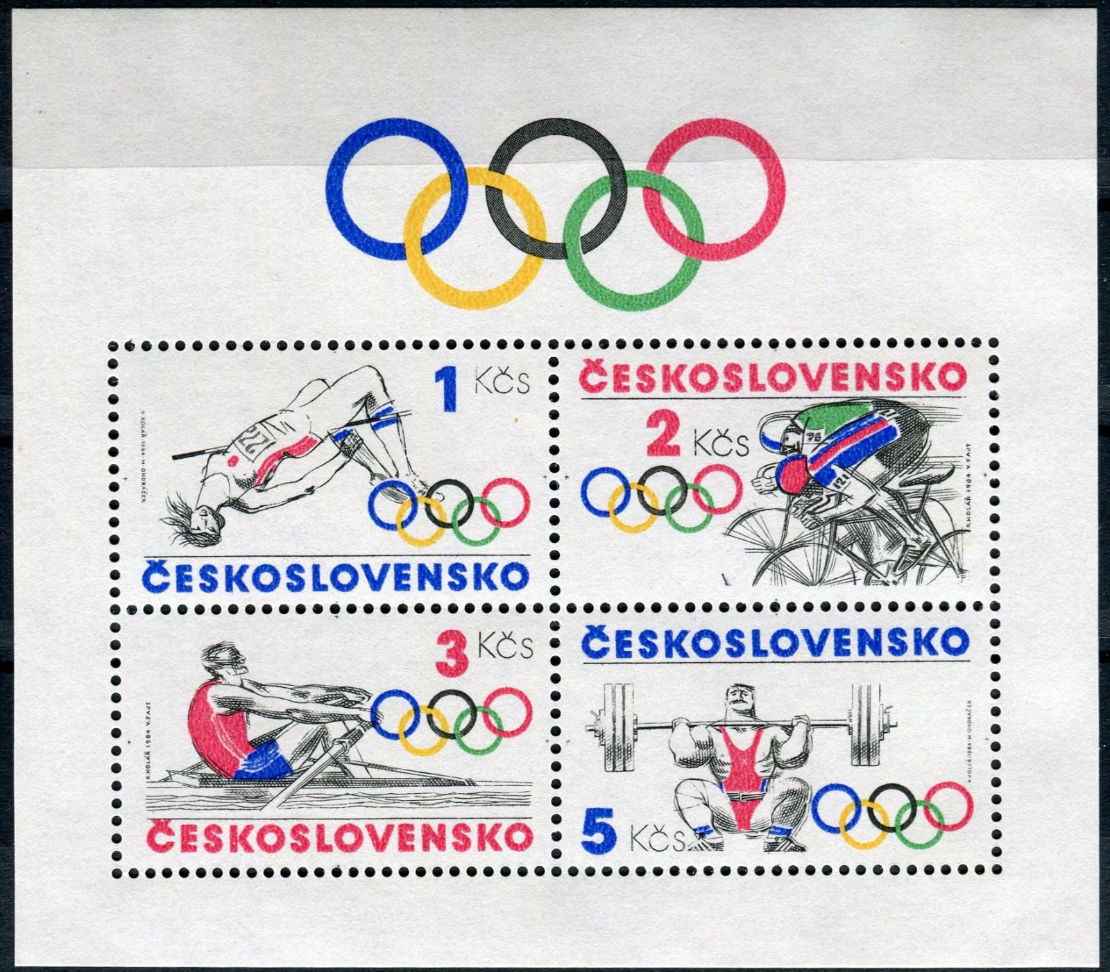 (1984) A 2667 ** - ČSSR - Sport - olympijské hnutí
