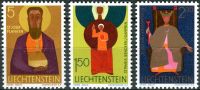 (1968) MiNr. 500 - 502 ** - Liechtenstein - Church cartridge