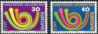 (1973) MiNr. 579 - 580 ** - Lichtenštejnsko - Europa