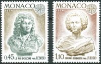 (1974) MiNo. 1114 - 1115 ** - Monaco - Europa: Sculptures