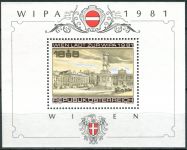 (1981) MiNr. 1665 ** - Rakousko - BLOCK 5 - Mezinárodní výstava poštovních známek WIPA 1981, Vídeň (III)
