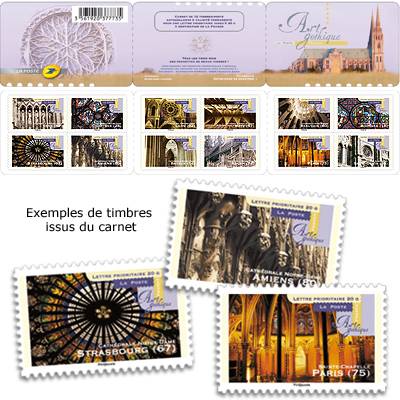 (2011) MiNr. 5081 - 5092 ** - France - stamp booklet Art Gothique