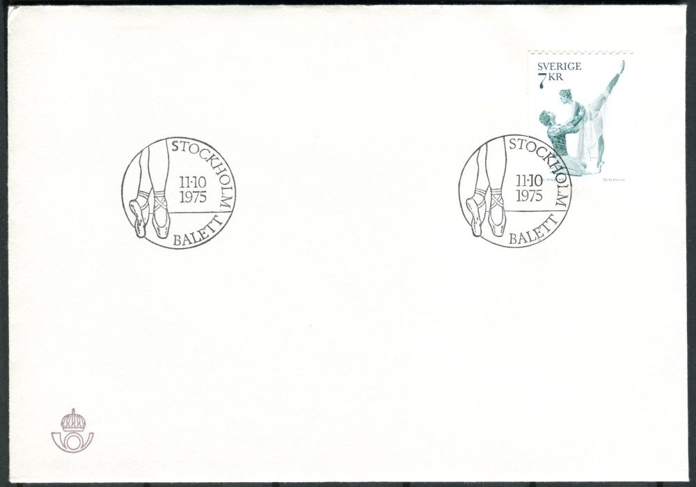 (1975) FDC 925y - Švédsko - umění