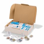 Coin capsules assortment for Euro-coins, 100 per pack 