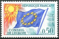 (1971) MiNo. 15 ** - France - Council of Europe - flag of EU