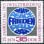 (1974) MiNr. 1946 ** - DDR - Světový kongres míru