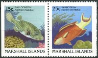 (1988) MiNr. 172 + 173 D ** - Marshallovy ostrovy - 2-bl - Ryby