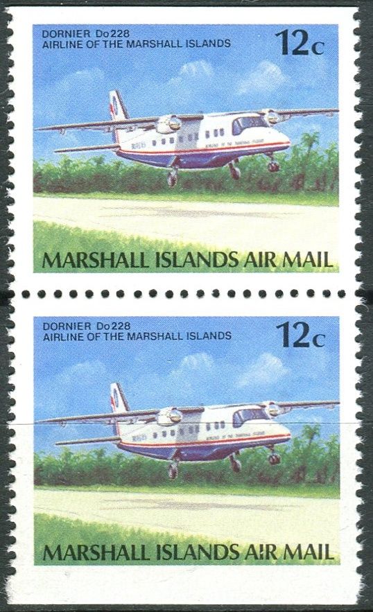 (1989) MiNr. 217 D ** - Marshallovy ostrovy - 2-bl - letadla