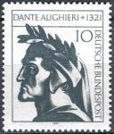 (1971) MiNr. 693 ** - Germany - 650th anniversary of the death of Dante Alighieri