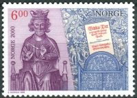 (1999) MiNr. 1314 ** - Norsko - Milénium (I): Křesťanizace Norska (kolem roku 1000)