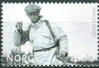 (1999) MiNr. 1326 ** - Norsko - Milénium (II): Lyžař (1932)
