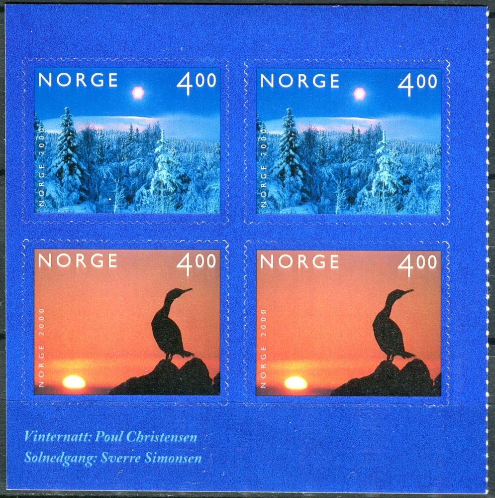 (1999) MiNr. 1335 - 1336 ** - Norsko - 4-bl - Milénium (III)