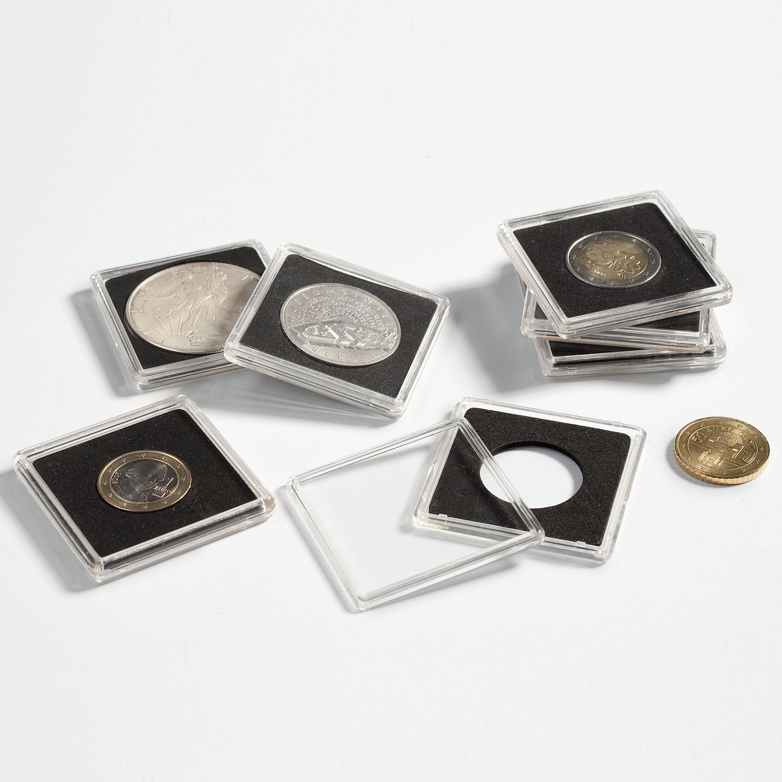 QUADRUM kapsle na mince - vnitřní Ø 23 mm