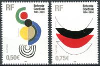(2004) MiNo. 3801 - 3802 ** - France - 100th Anniversary of the Entente Cordiale