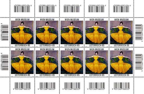 (2010) No. 2859 ** - Austria - SHEET - Kurzweil Max - Lady in Yellow