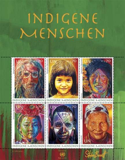 (2012) MiNo. 758-763 ** - UN Vienna - MINISHEET 32 - Indigenous People 2012