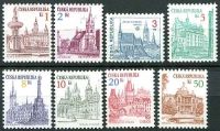 (1993) MiNo. 12-19 ** - Czech Republic - Urban architecture (postage stamps - series)