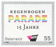 (2010) No. 2881 ** - Austria - 15 Jahre Regenbogenparade