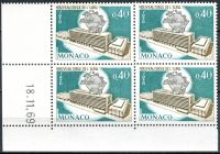 (1970) MiNr. 976 ** - Monako - 4-bl - datum tisku - Inaugurace nového ústředí Světové poštovní unie (UPU) v Bernu