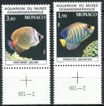 (1986) MiNo. 1766 - 1767 ** - Monaco - Fish from the Aquarium of the Oceanographic Museum