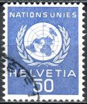 (1959) MiNo. 30 O - Switzerland - UN - UN Emblem